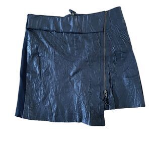 Steampunk Leather Mini Skirt Womens Size 4  Grunge Hip Hop Gothic Granola NWT